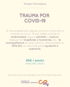 Cartel para superar trauma covid-19